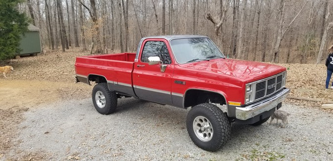 1987 GMC K1500 4wd Pick-up Toyo Open Country A/T II 285/75R17 (5039)