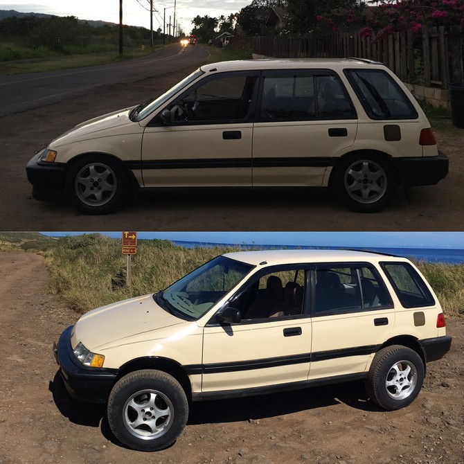 1989 Honda Civic Wagon Yokohama Geolandar A/T G015 205/70R15 (2772)