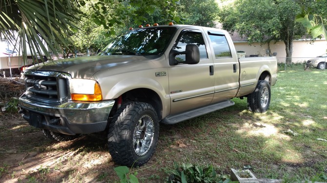 1999 Ford F350 4wd Super Duty Toyo Open Country M/T 35/12.50R20 (1670)