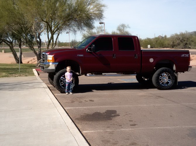 2000 Ford F250 4wd Super Duty Toyo Open Country M/T 38/15.50R20 (1436)