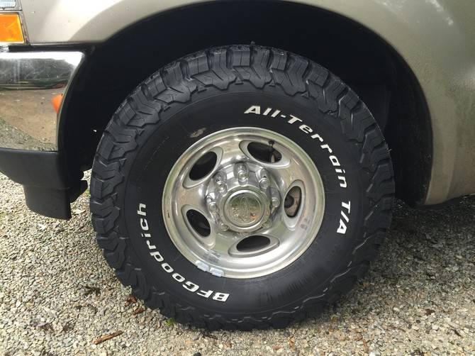 2003 Ford F150 Tire Size Chart