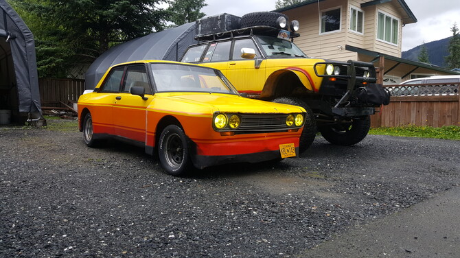 1969 Datsun 510 wagon 1983 K5 Blazer Interco Super Swamper TSL Bogger 37/13.50R15 (9062)