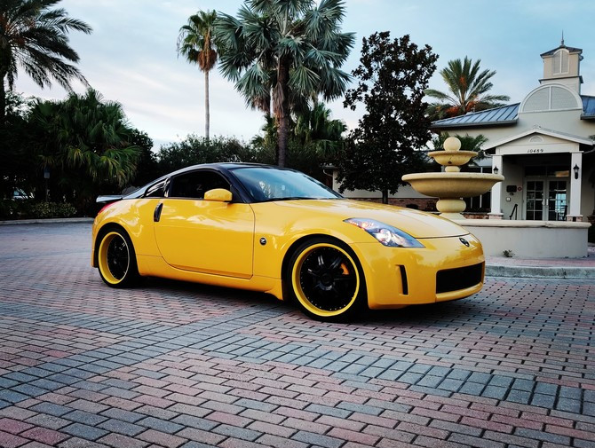 2005 Nissan 350Z Enthusiast Coupe Nitto NT 555R Drag Radial 225/45R20 (4613)