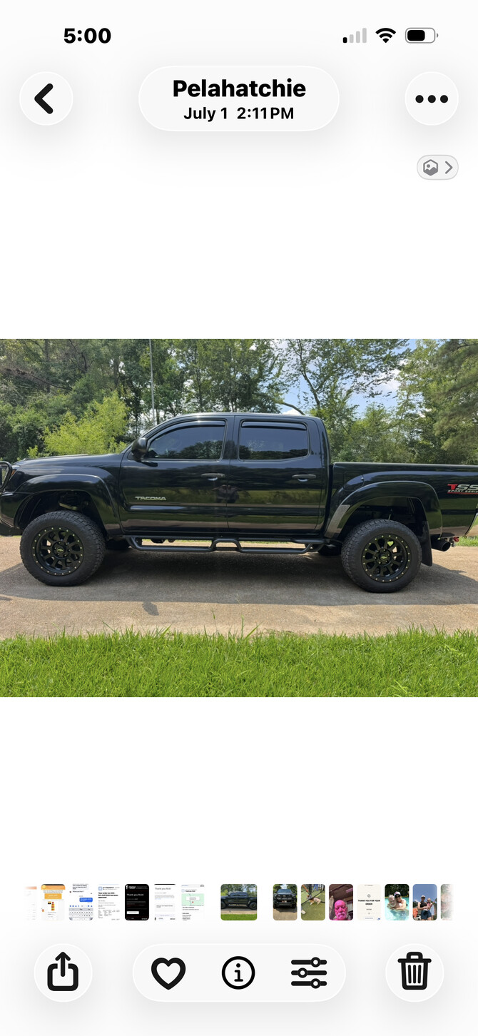 2014 Toyota Tacoma 4wd Double Cab BFGoodrich Mud-Terrain T/A KM3 275/65R18 (9098)