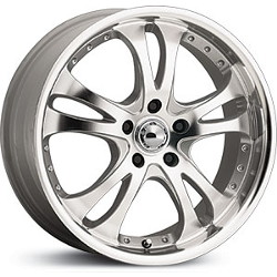 American Racing CASINO Silver W/Machined Face And Lip 16X7 5-100 Wheel