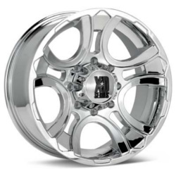KMC XD Series Chrome Wheel Rim Center Cap – 6 Lug – 309B114.3-6H