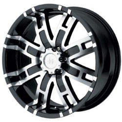 Helo HE835 Gloss Black Machined 20X9 8-165.1 Wheel