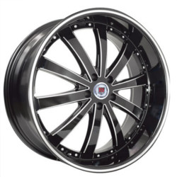 Red Sport RSW77 Black Machined Face W/ Machined Lined Lip Wheel