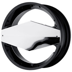 Vision STYLE449-MORGANA FWD Glossblackw/Chromefaceplate Wheel